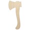 Wood Cutting Axe Unfinished Wood Shape Piece Cutout for DIY Craft Projects
